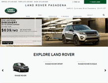 Tablet Screenshot of landroverpasadena.com